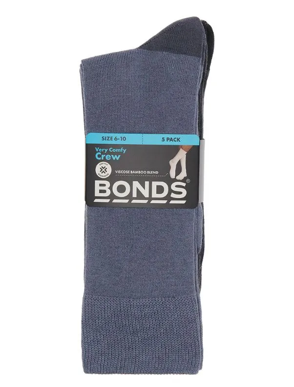 20 Pairs X Mens Bonds Business Crew Multi Bamboo Socks