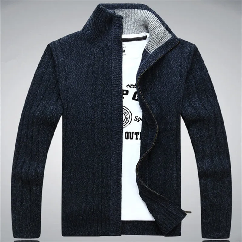 Advbridge Men&#39;s Winter Sweater Casual Knitted Cardigan Jackets Thick Warm Clothing Cashmere Sweater Coats Outerwear Male Knit Sweater