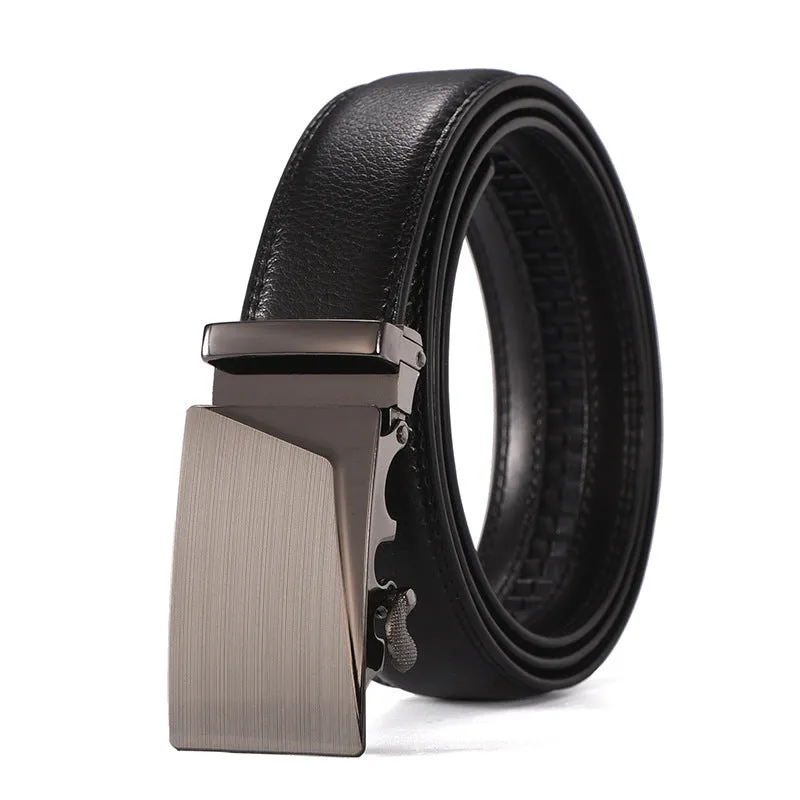 Automatic Leather Buckle Belt Leisure Business Jaguar Pants Belt