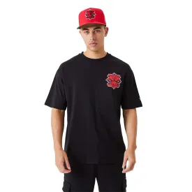 Chicago Bulls Nba Championship Black Oversized T-Shirt