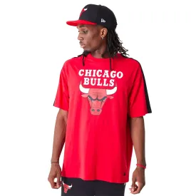 Chicago Bulls Nba Colour Block Red Oversized T-Shirt