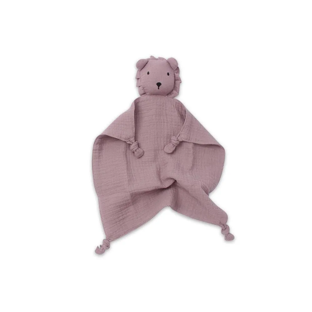 Cotton Baby Comforter Leo The Lion — Mauve