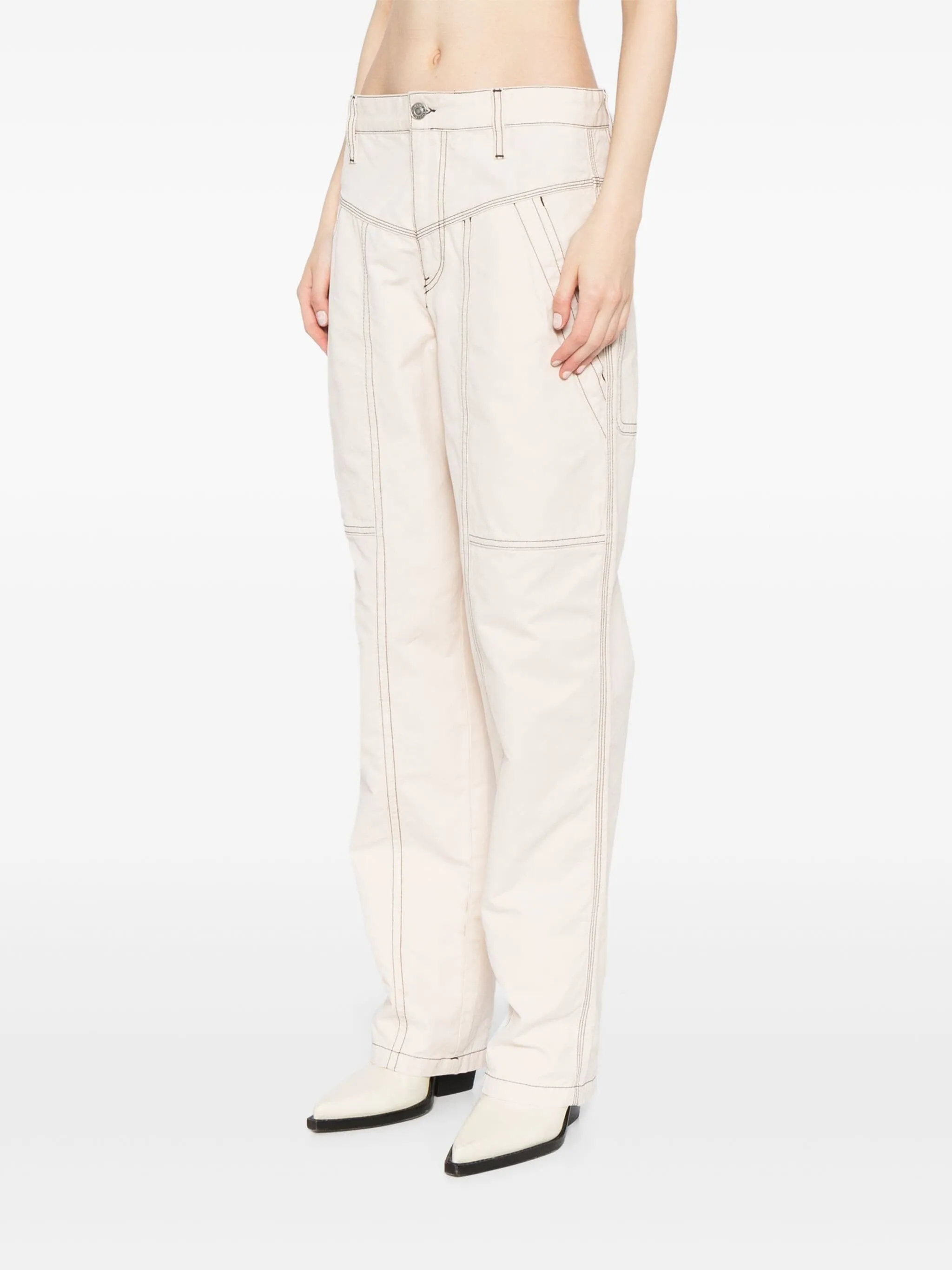 DENZEL TONAL STITCHED TROUSERS