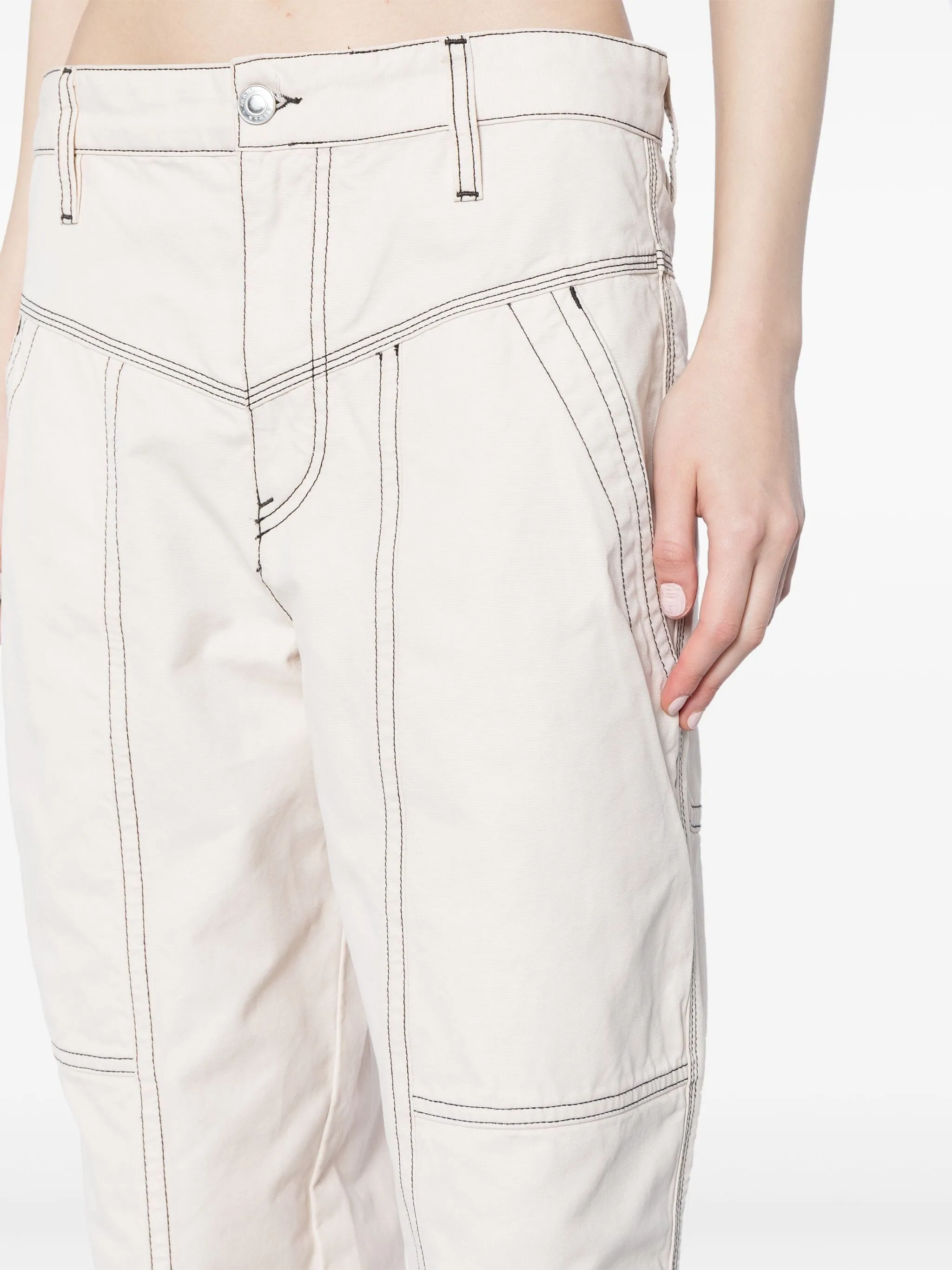 DENZEL TONAL STITCHED TROUSERS