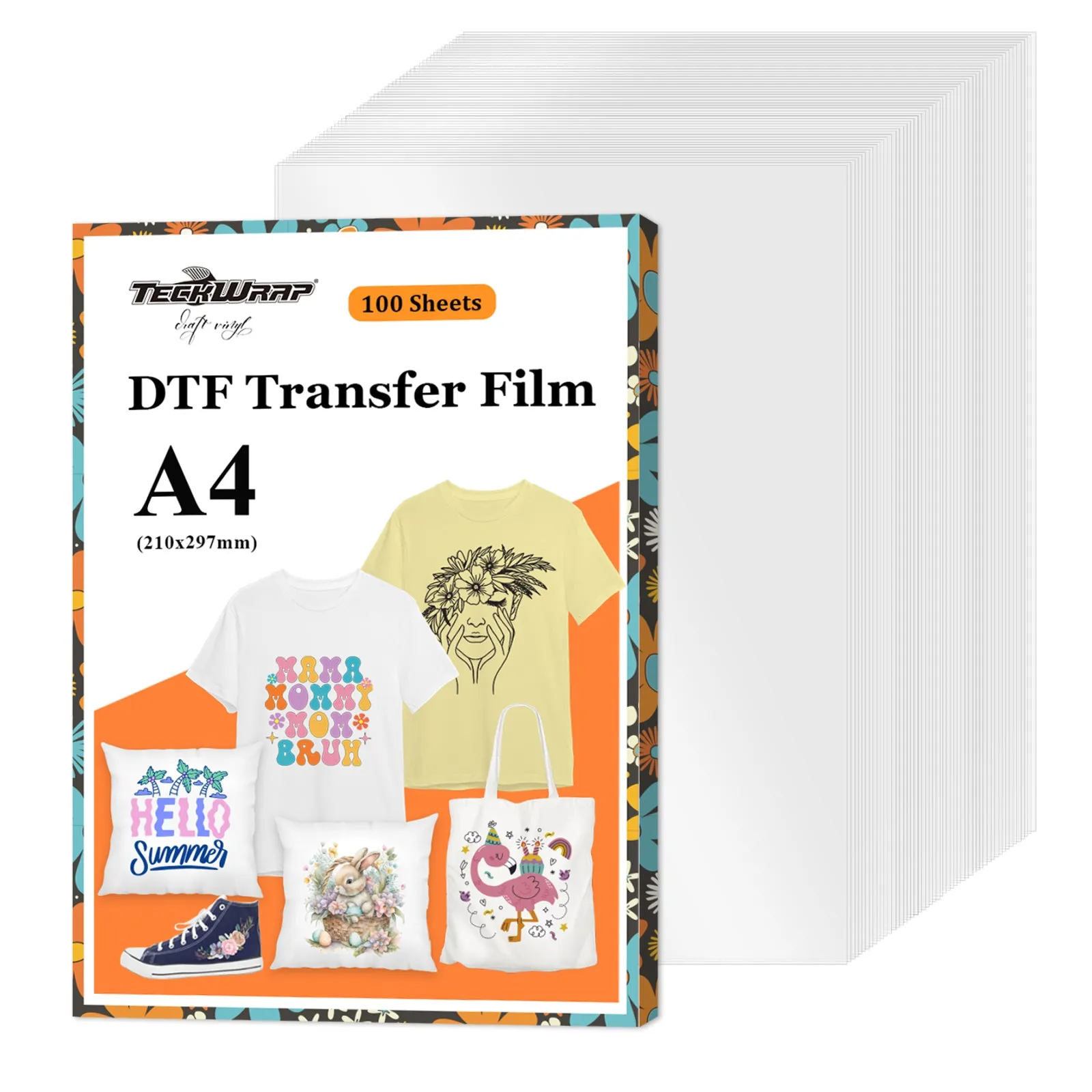 DTF Transfer Film Sheet - Single Sided Matte Finish