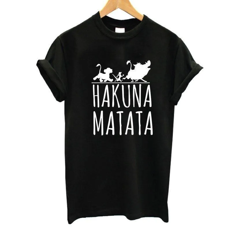 Hakuna Matata letter print Tee shirt