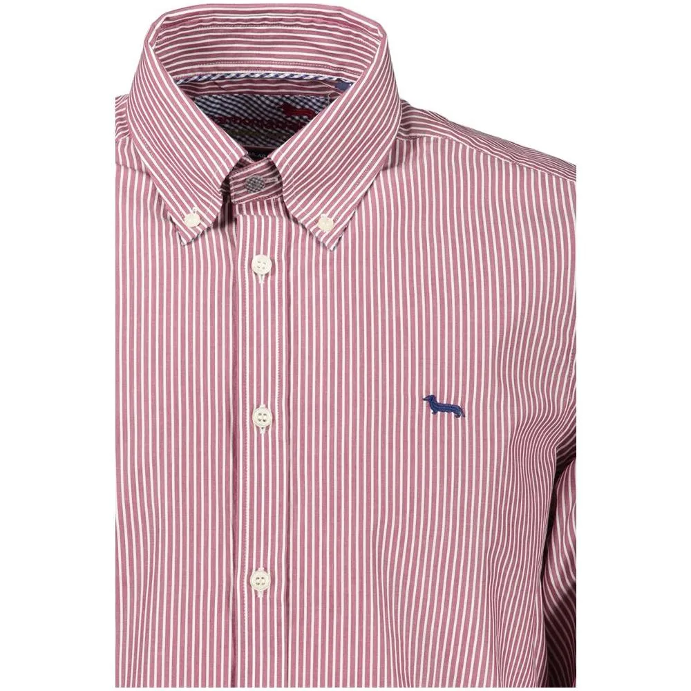 Harmont & Blaine Elegant Pink Narrow Fit Long Sleeve Shirt