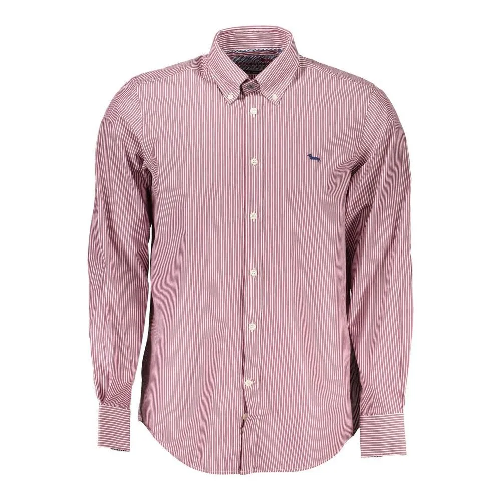 Harmont & Blaine Elegant Pink Narrow Fit Long Sleeve Shirt