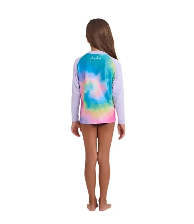 Jetpilot Girls Youth Rashie (2025) - Tie Dye