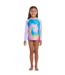 Jetpilot Girls Youth Rashie (2025) - Tie Dye