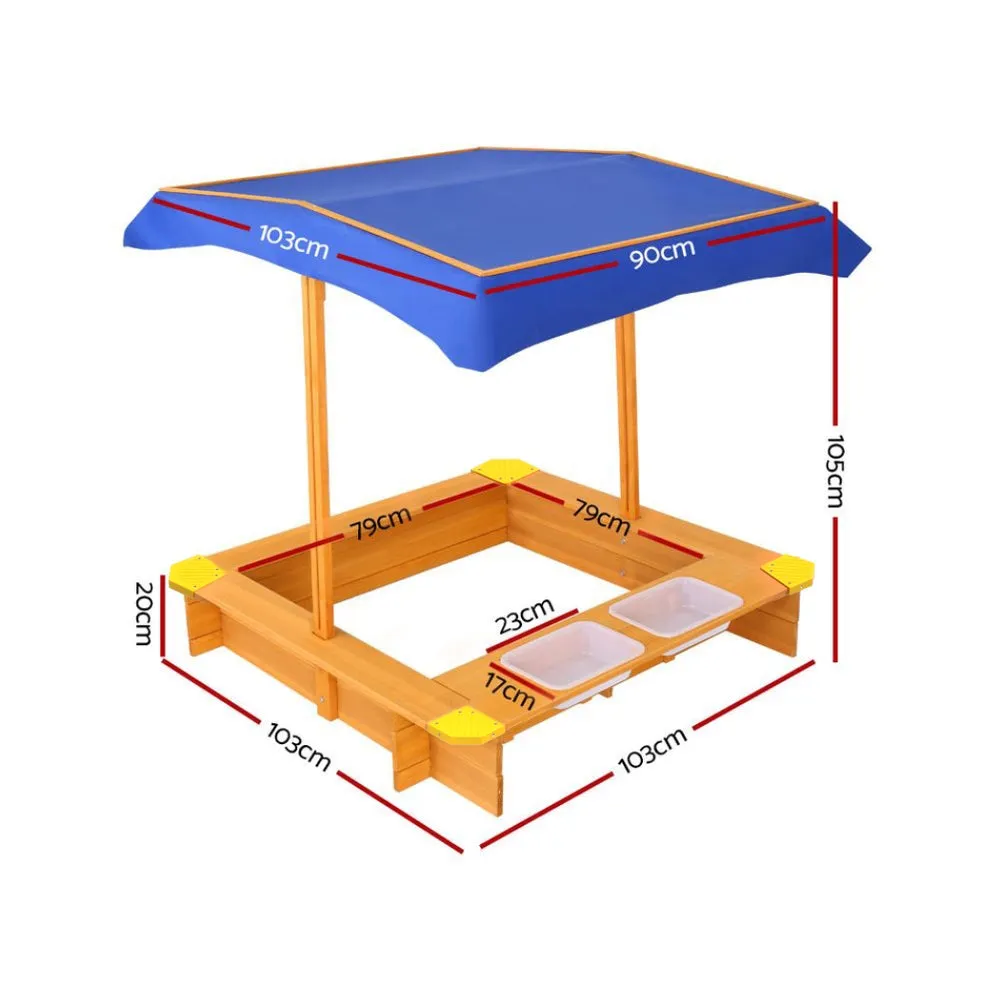 Keezi Outdoor Canopy Sand Pit