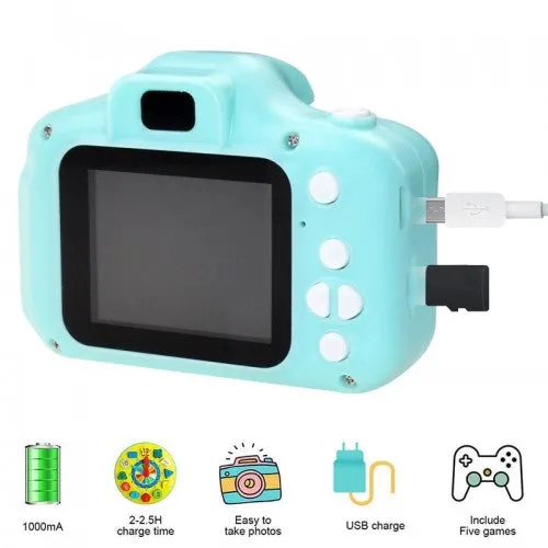 Kids Digital Camera With 12 MP 1080P HD Video Recorder & Portable Design (Blue)