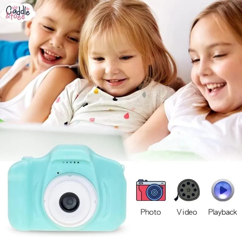 Kids Digital Camera With 12 MP 1080P HD Video Recorder & Portable Design (Blue)