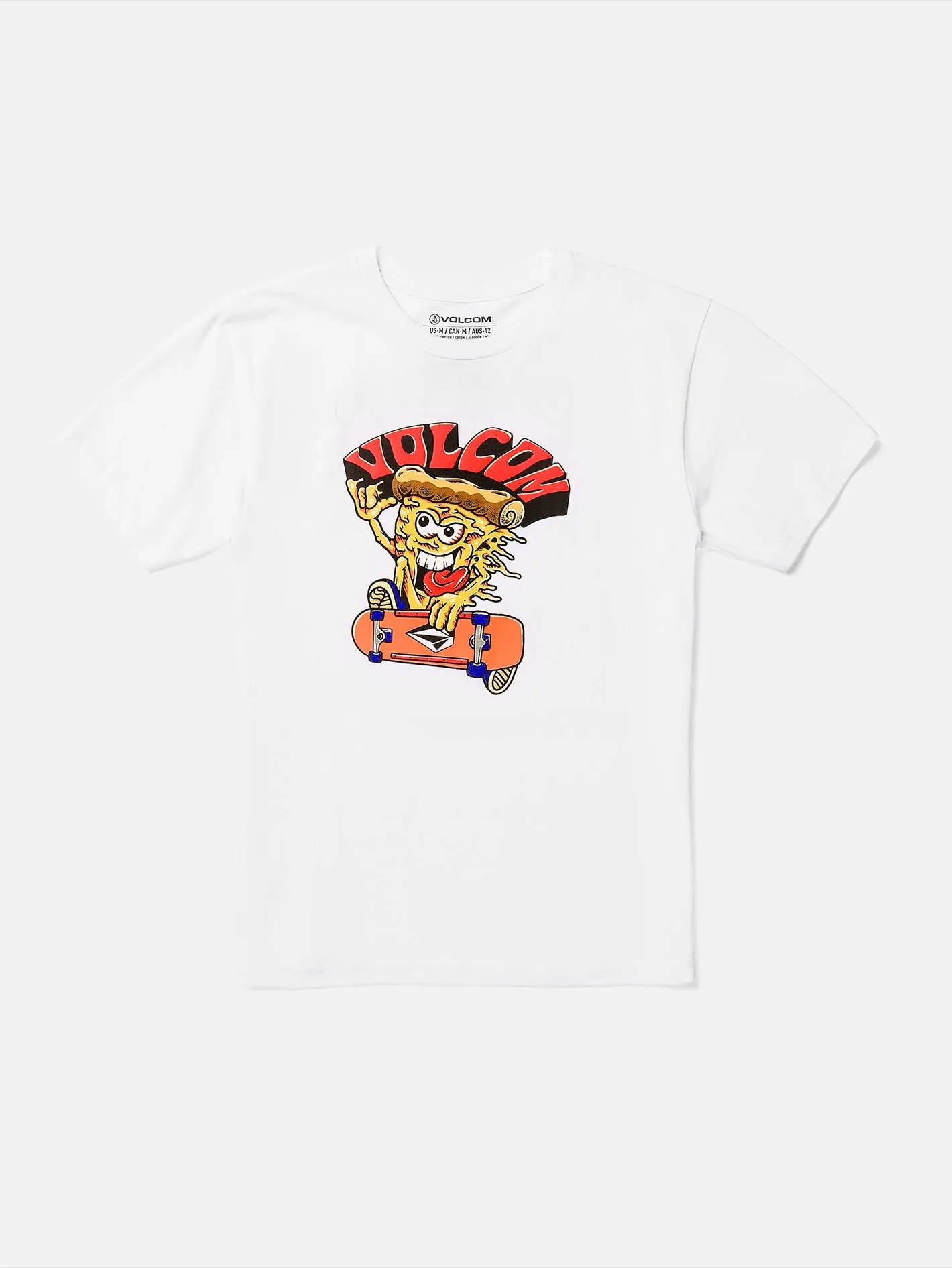 Little Boys Pizzapower Short Sleeve Tee - White