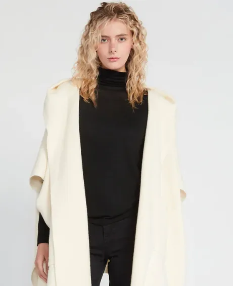 Look by M Hooded Cape Poncho