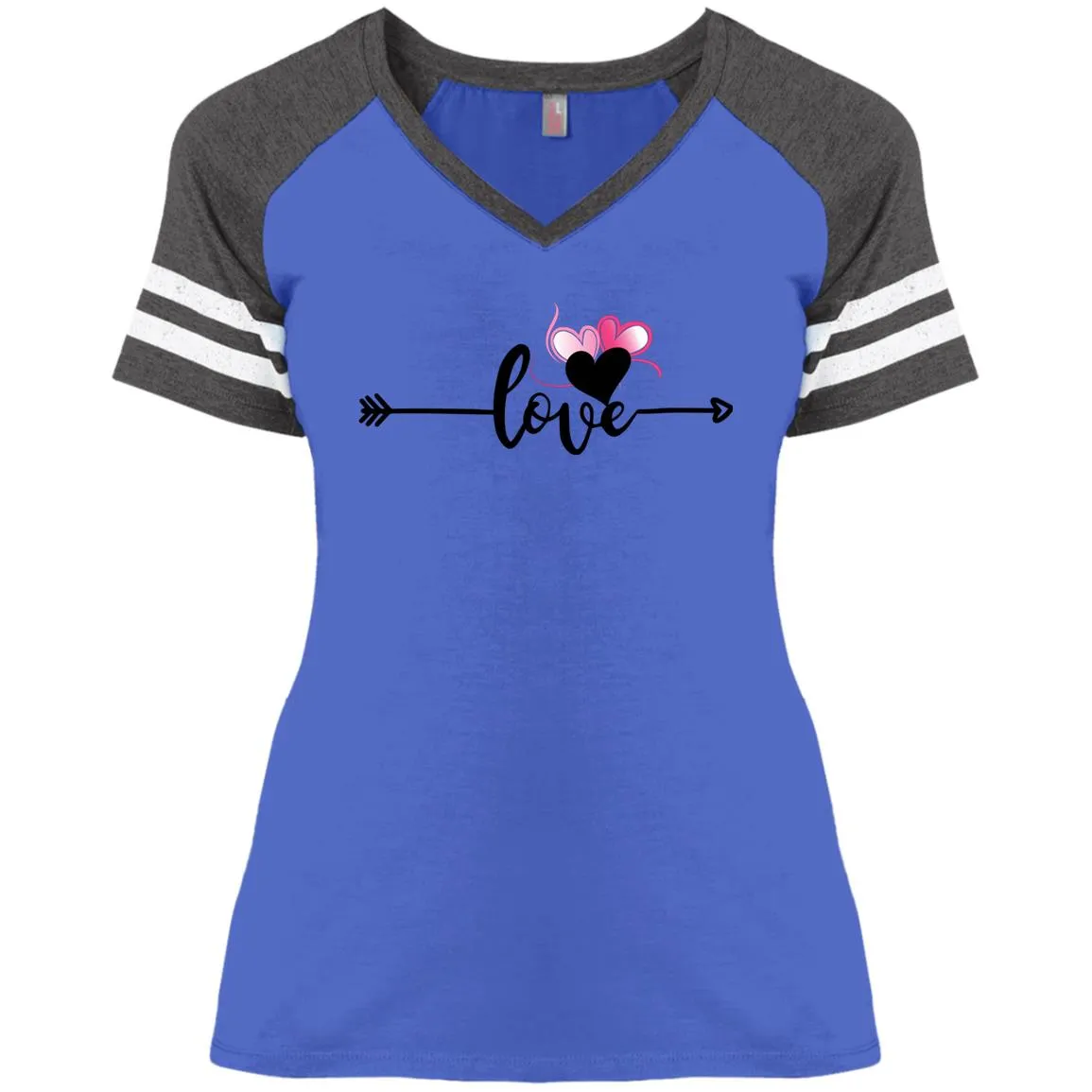 Love in Motion Ladies' Game V-Neck T-Shirt