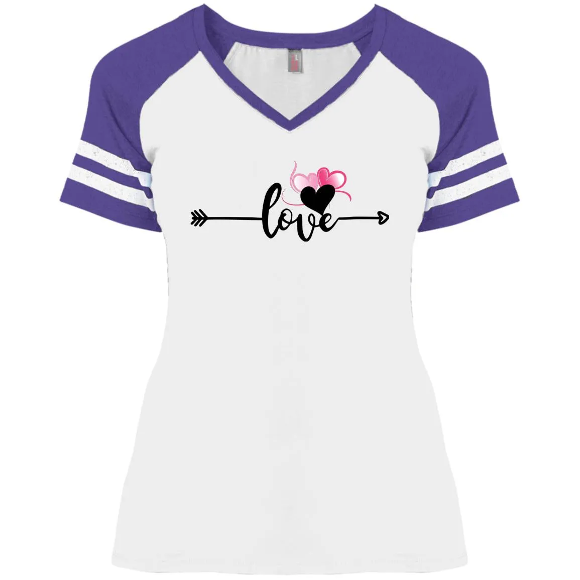 Love in Motion Ladies' Game V-Neck T-Shirt