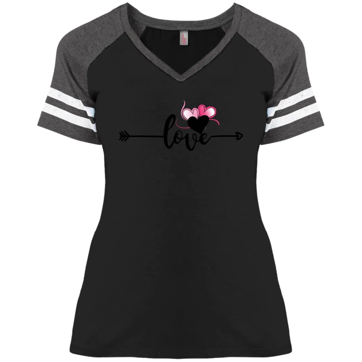 Love in Motion Ladies' Game V-Neck T-Shirt