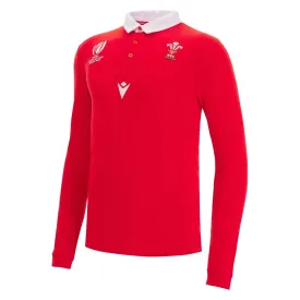 Macron WRU RWC 2023 L/S Kids Cotton Jersey