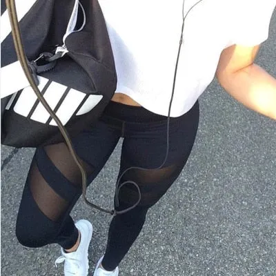 MESH FITNESS WOMEN LEGGINGS