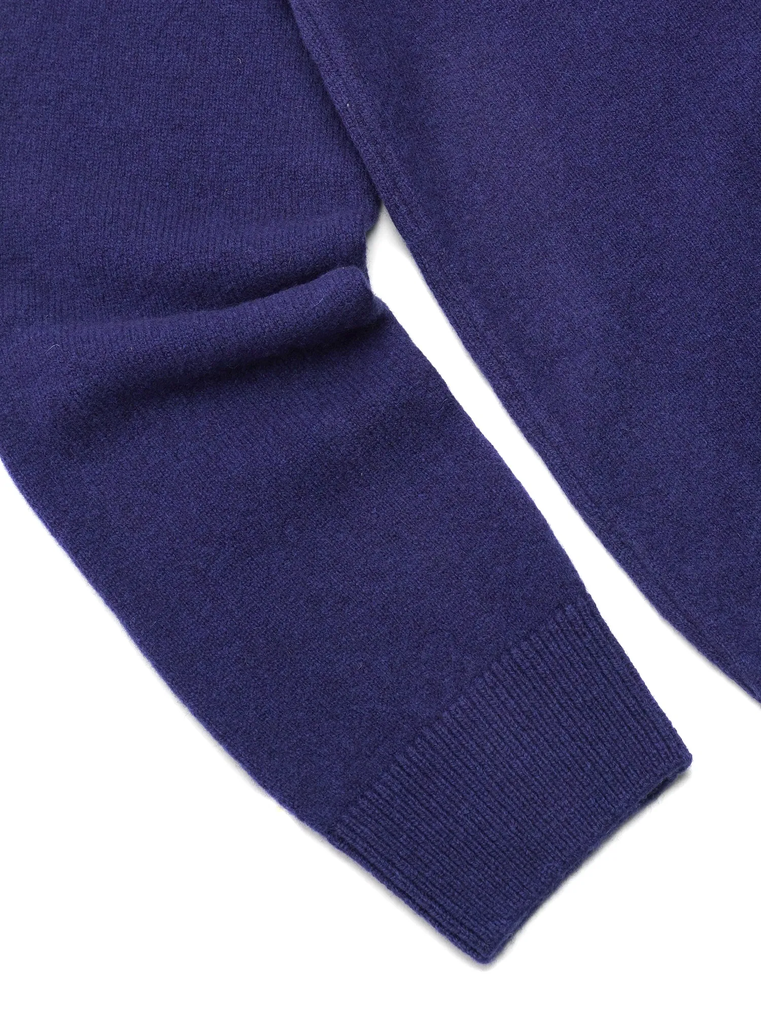 M_LAMBSWOOL R-NECK PULLOVER_DARK NAVY