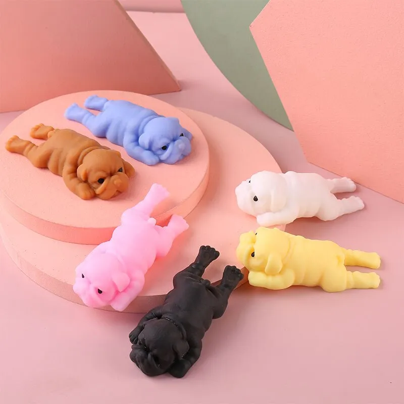 NEW Kids Baby Cute Squishy Dogs Anime Fidget Toys Puzzle Creative Simulation Decompression Toy Anti-stress Children Gifts