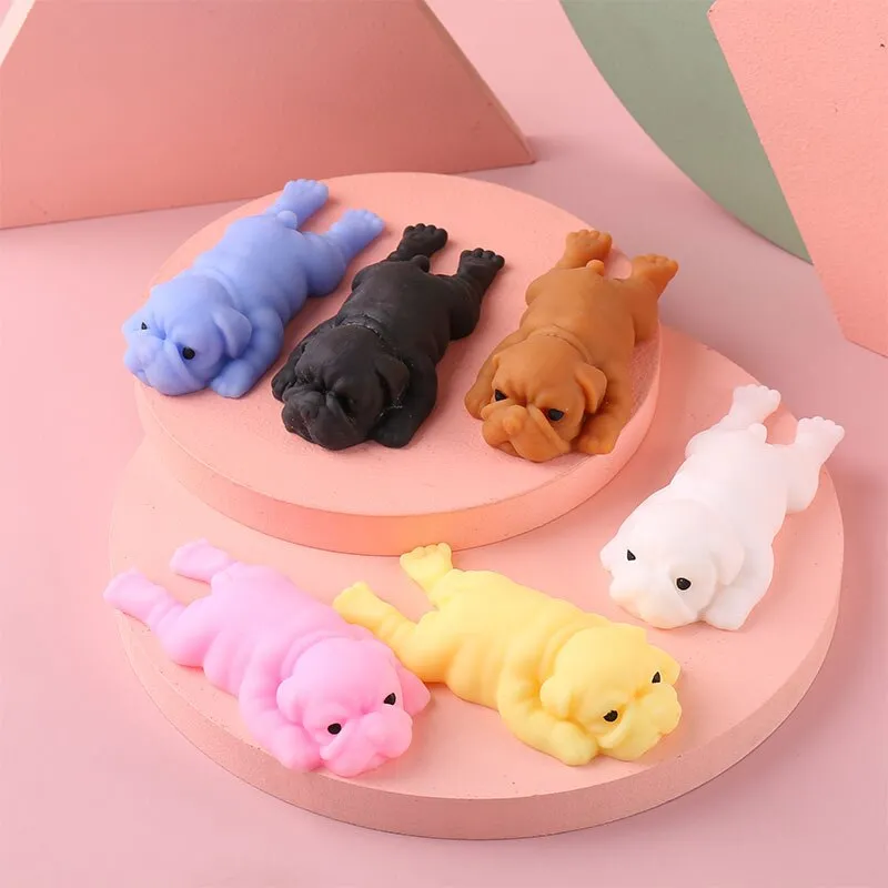 NEW Kids Baby Cute Squishy Dogs Anime Fidget Toys Puzzle Creative Simulation Decompression Toy Anti-stress Children Gifts