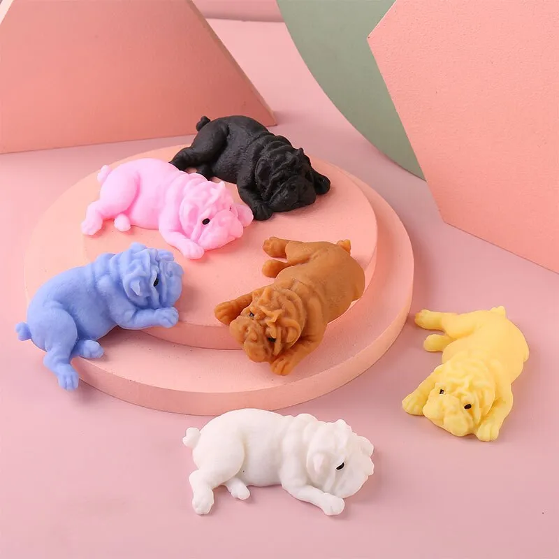 NEW Kids Baby Cute Squishy Dogs Anime Fidget Toys Puzzle Creative Simulation Decompression Toy Anti-stress Children Gifts