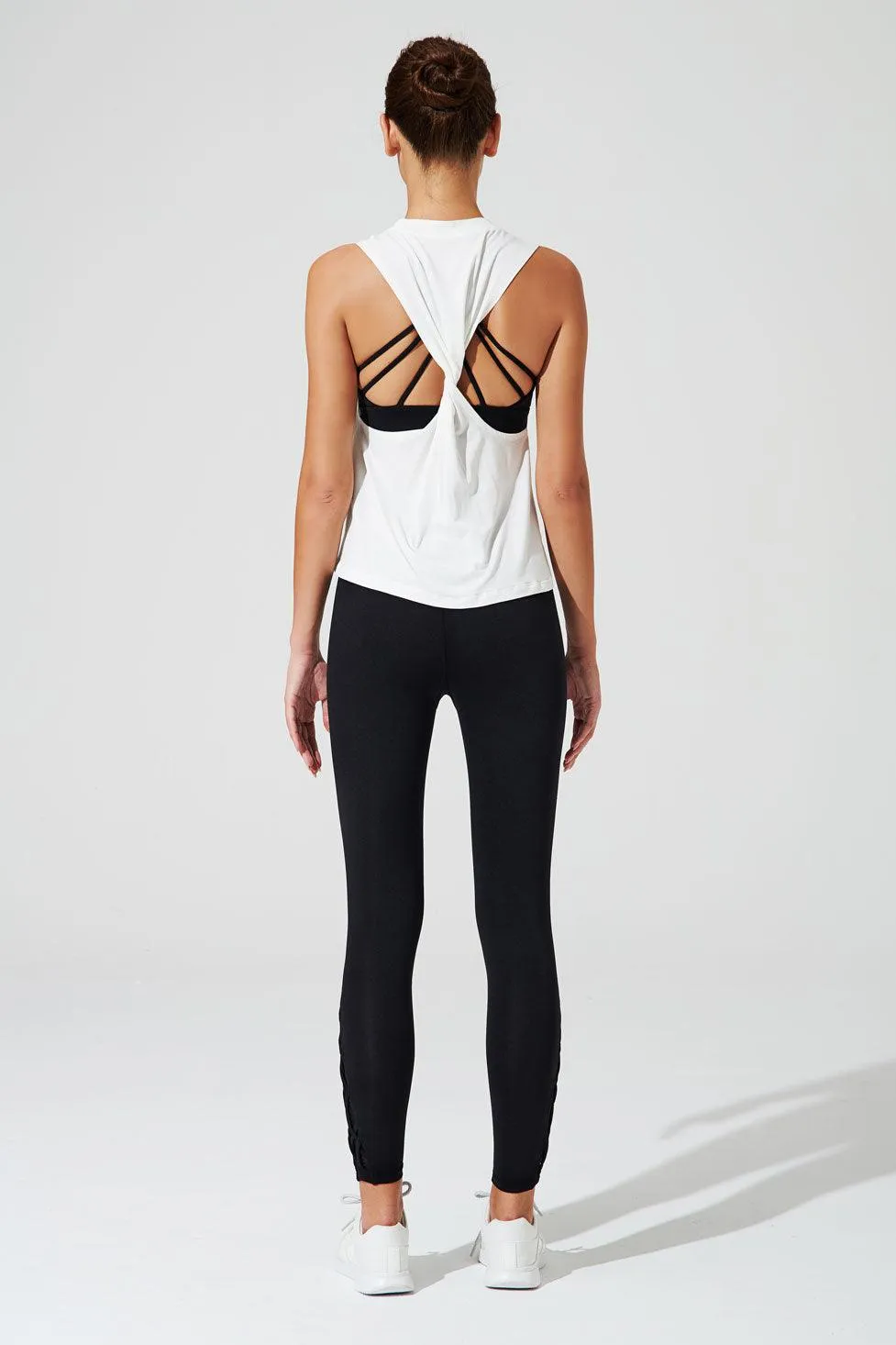 Olaben Twisted Back Tank - White