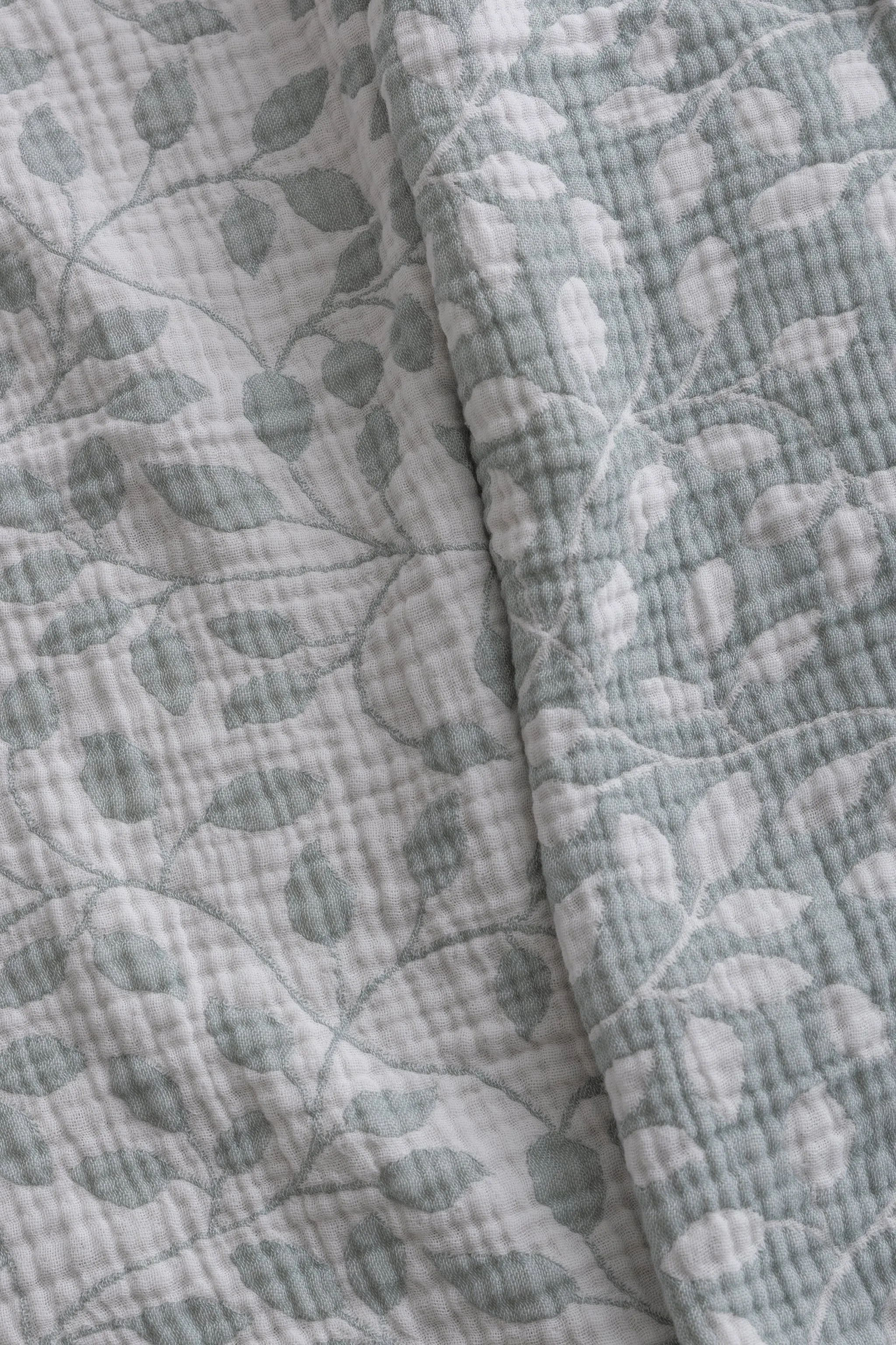 Olive 4 Layer Muslin Blanket in Mint