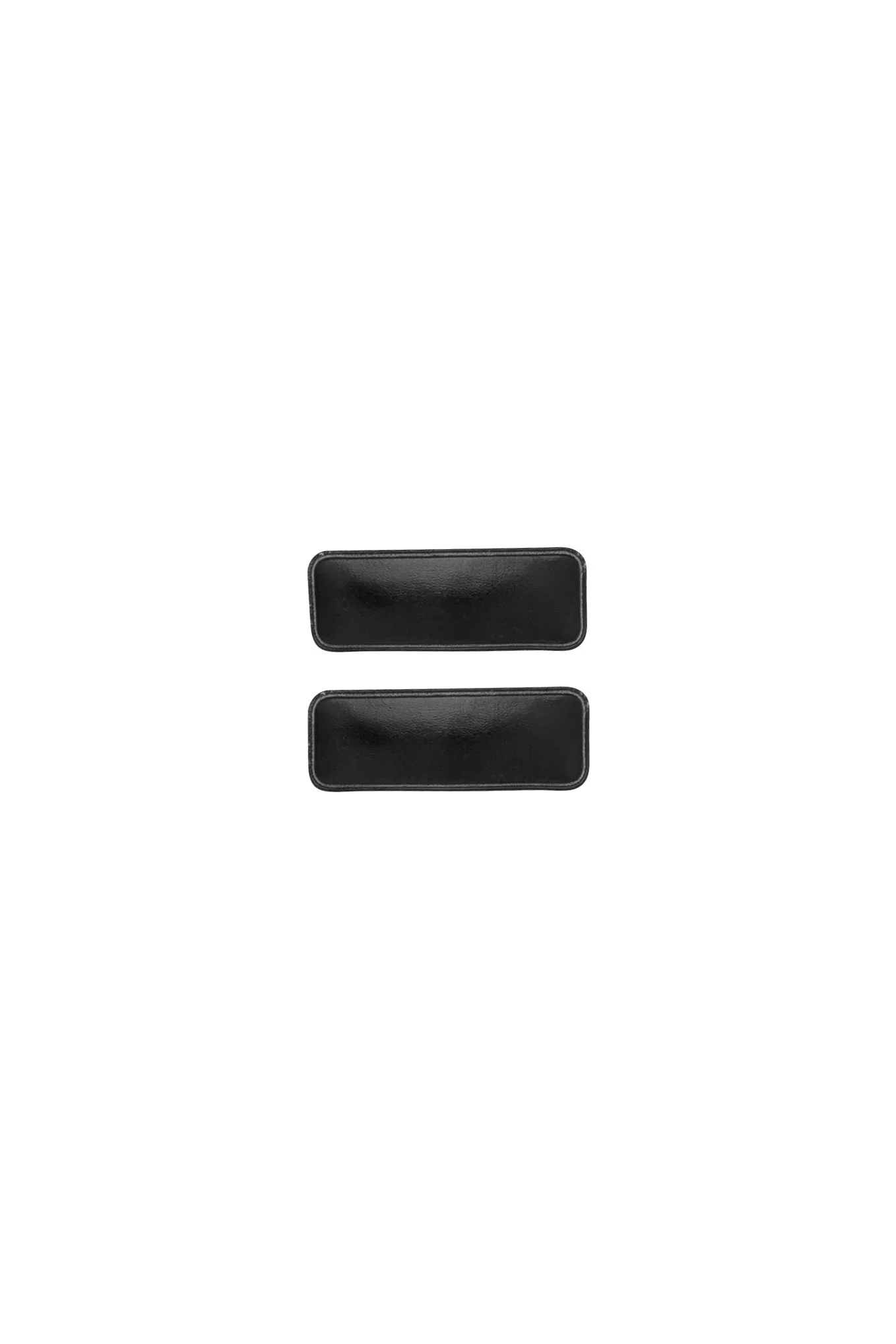 Olly Logs Set of 2 - Black Pleather