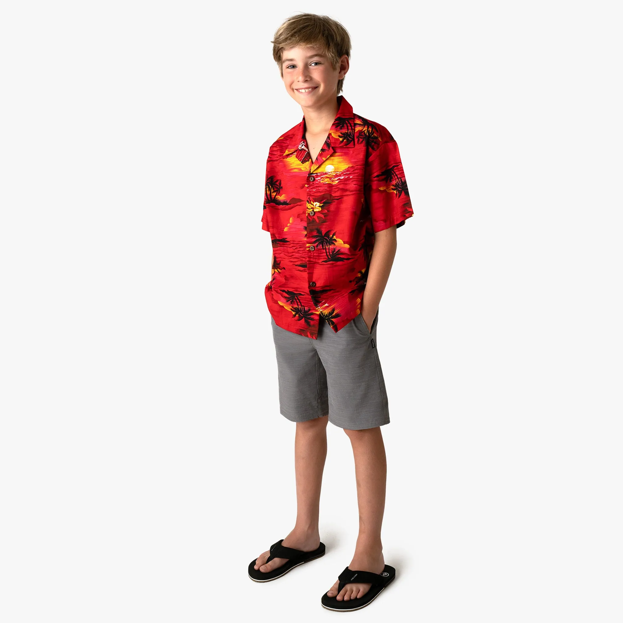 Palm Tree Boys Aloha Shirt