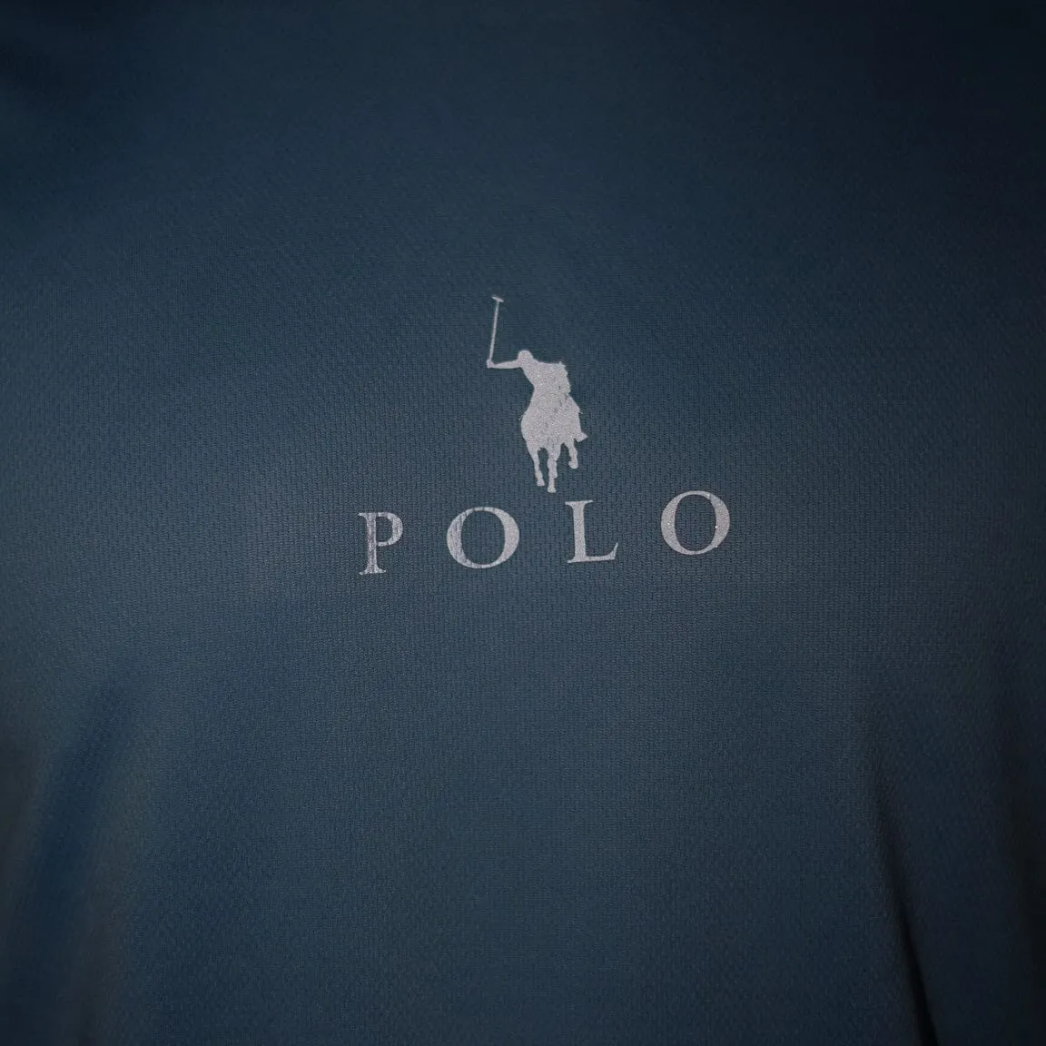 Polo Republica Men's Polo Pony & Back Stripes Activewear Tee Shirt