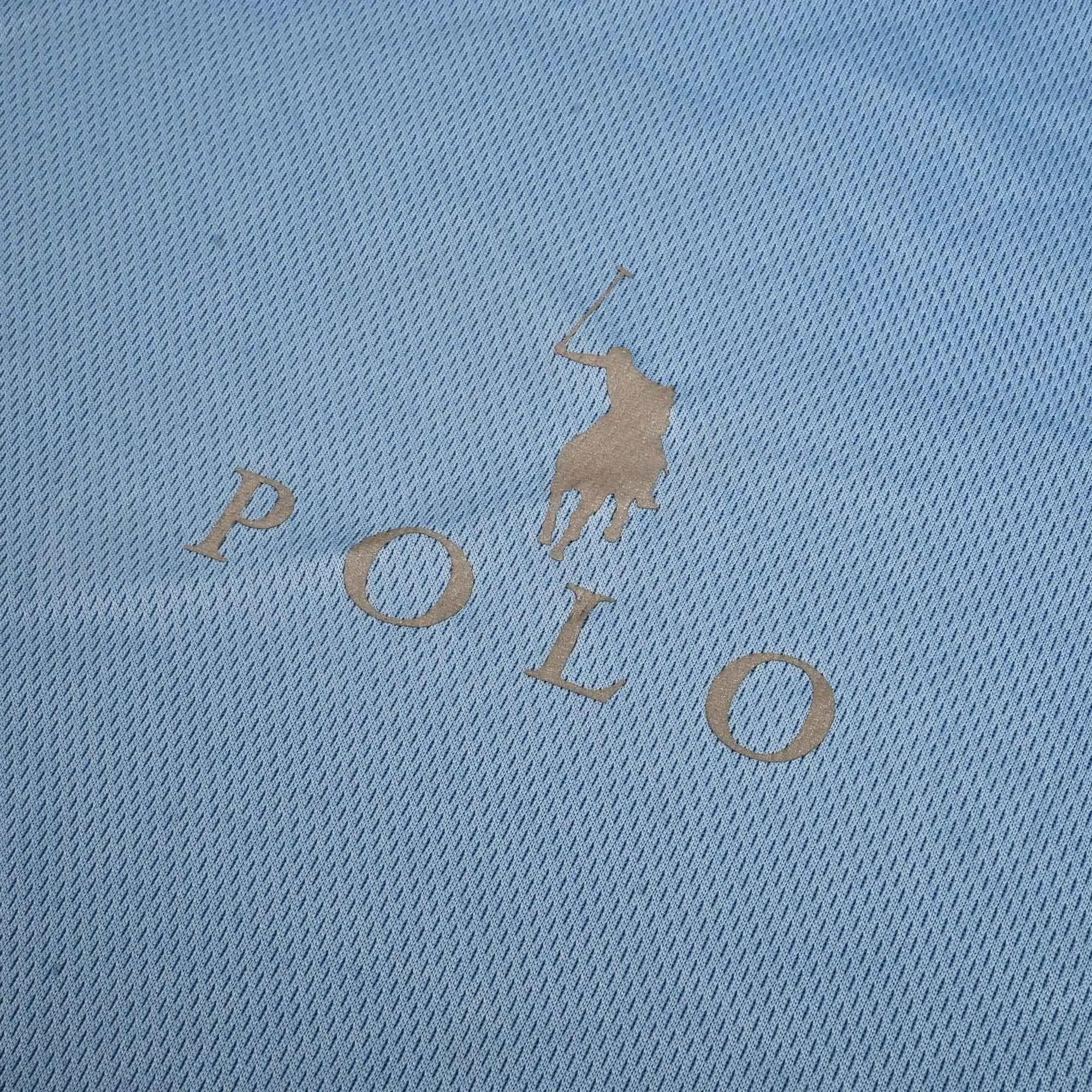 Polo Republica Men's Polo Pony & Back Stripes Activewear Tee Shirt