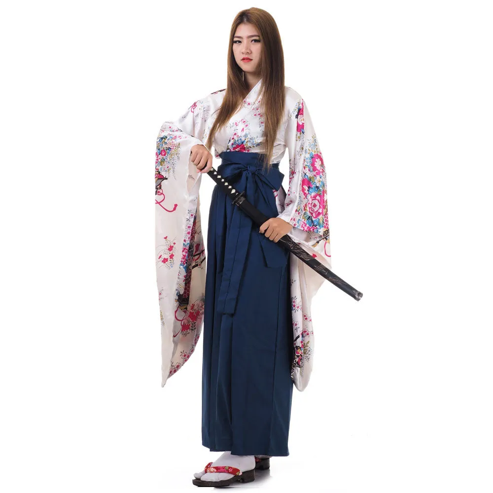 Rina Japanese Kimono Hakama Set for Women