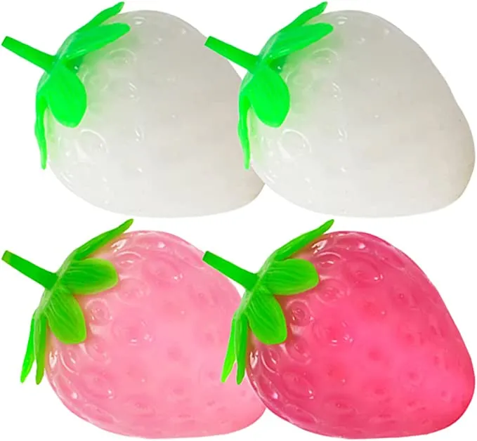 Simulation Color Changing Strawberry Decompression Toys