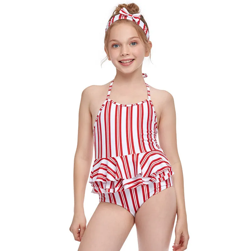 Swimsuit Cross-Border Girl's One-Piece Swimming Suit Swimwear