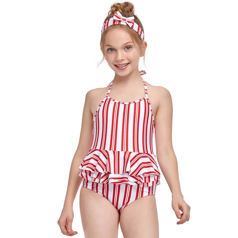 Swimsuit Cross-Border Girl's One-Piece Swimming Suit Swimwear