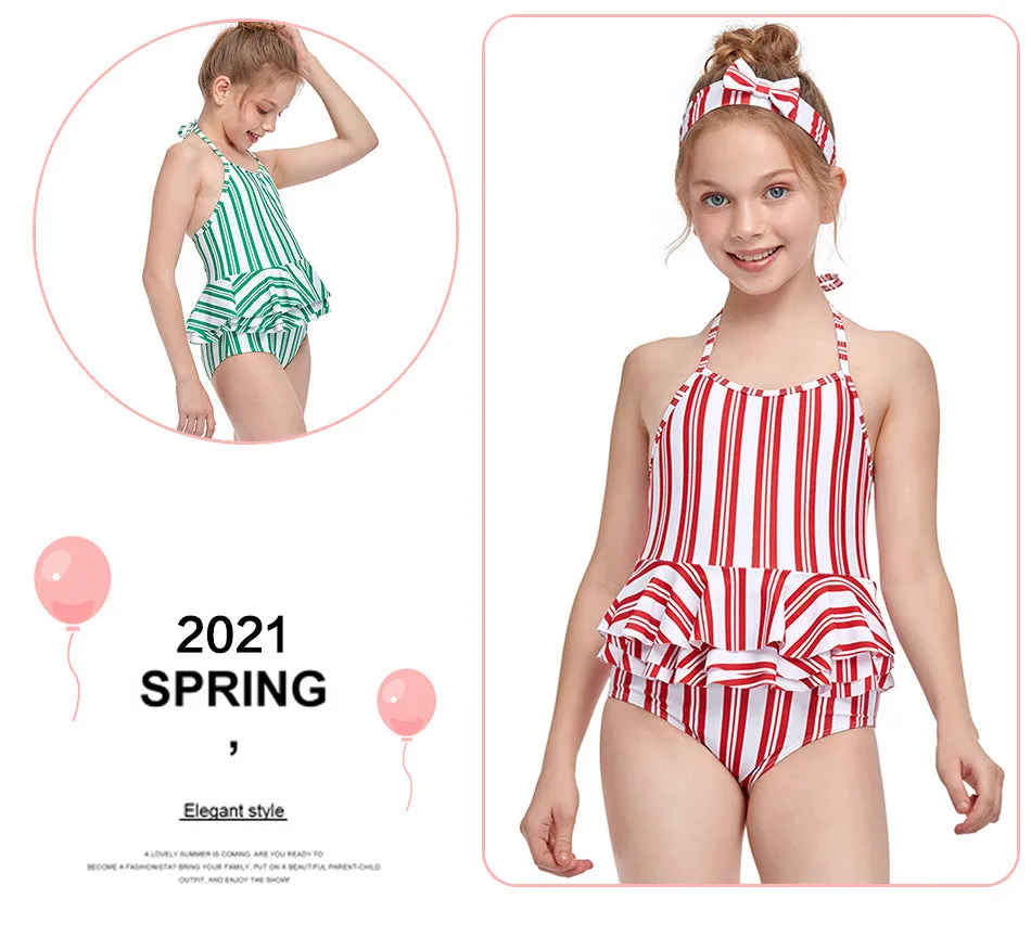 Swimsuit Cross-Border Girl's One-Piece Swimming Suit Swimwear