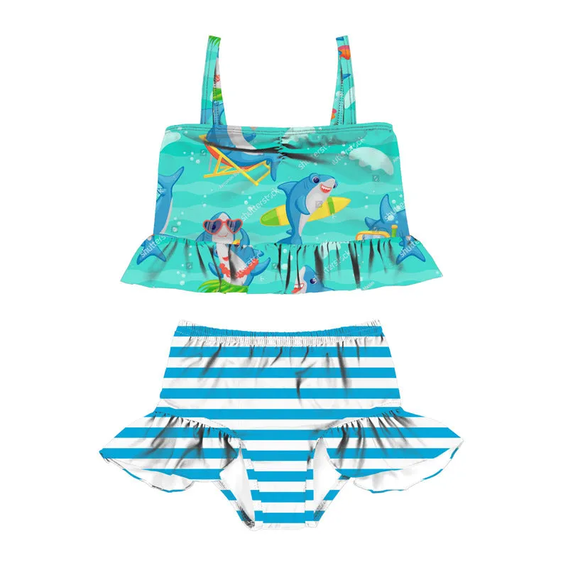 Swimsuit European Style Strap Children's Bikini Cute Princess