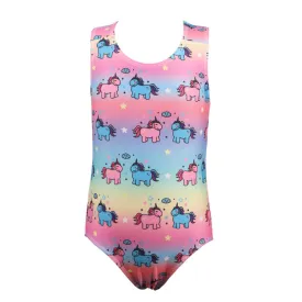 Swimsuit Girl's One-Piece Swimming Suit Unicorn Girls' One-Piece Swimwear