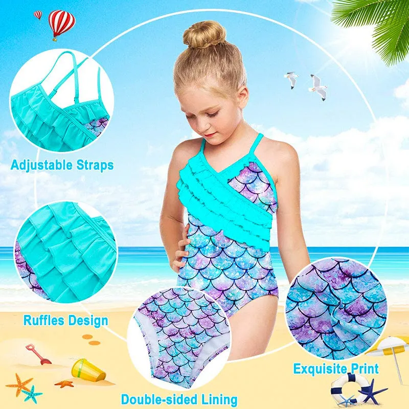 Swimsuit Girl's One-Piece Swimming Summer Swimwear