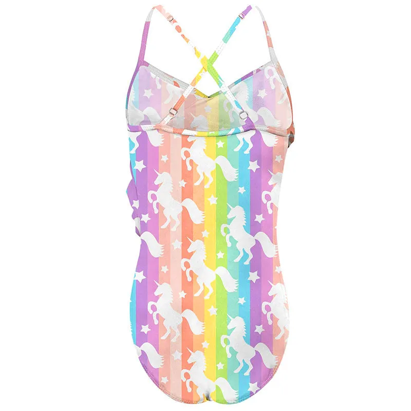 Swimsuit Girl's One-Piece Swimming Summer Swimwear