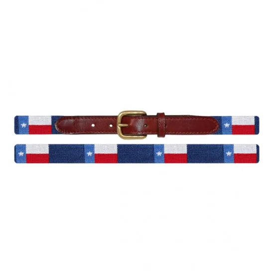 Texas Flag Children's Needlepoint Belt