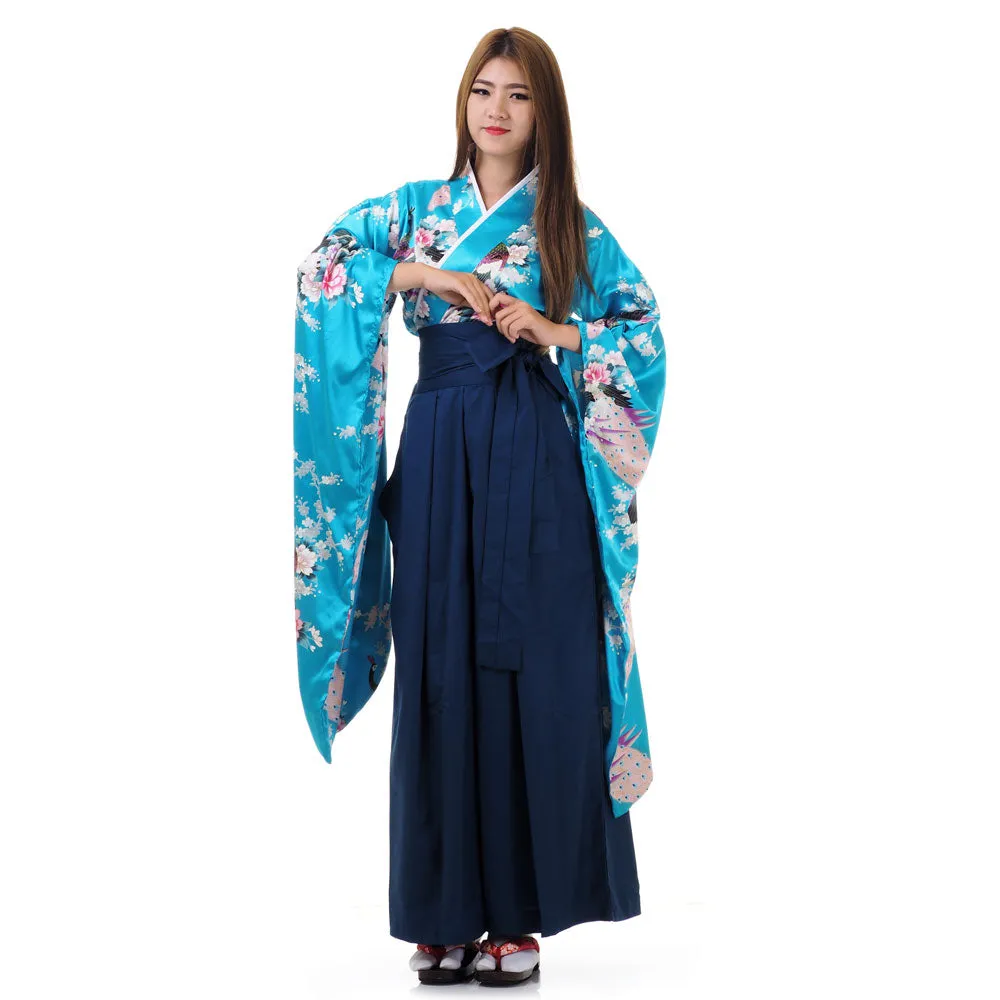 Tomoe Women’s Japanese Kimono Hakama Set