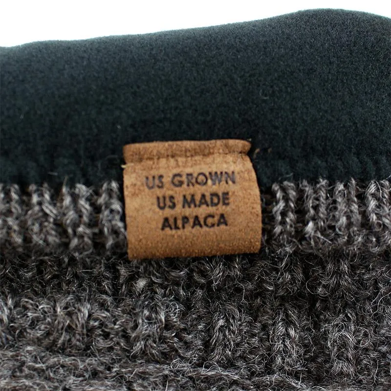 USA Alpaca Slouch Beanie with micro-fleece lining