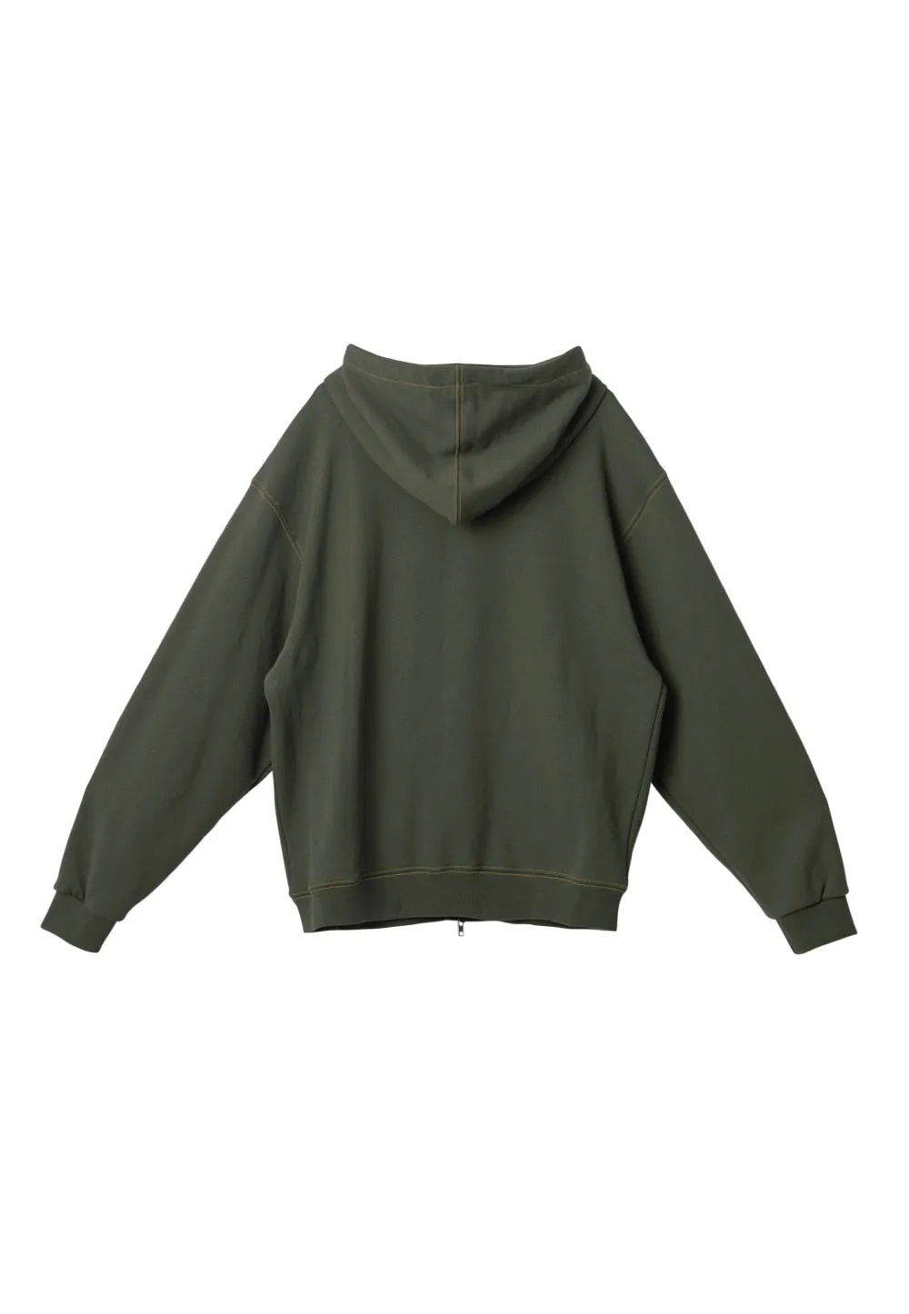 WAL signature stitch hood zip-up khaki