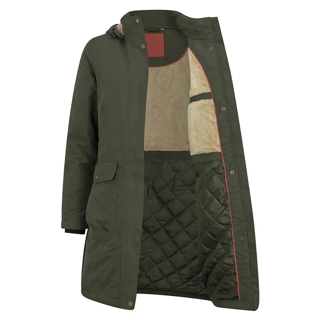 Walker Ladies Waterproof Long Coat - Fern Green by Hoggs of Fife