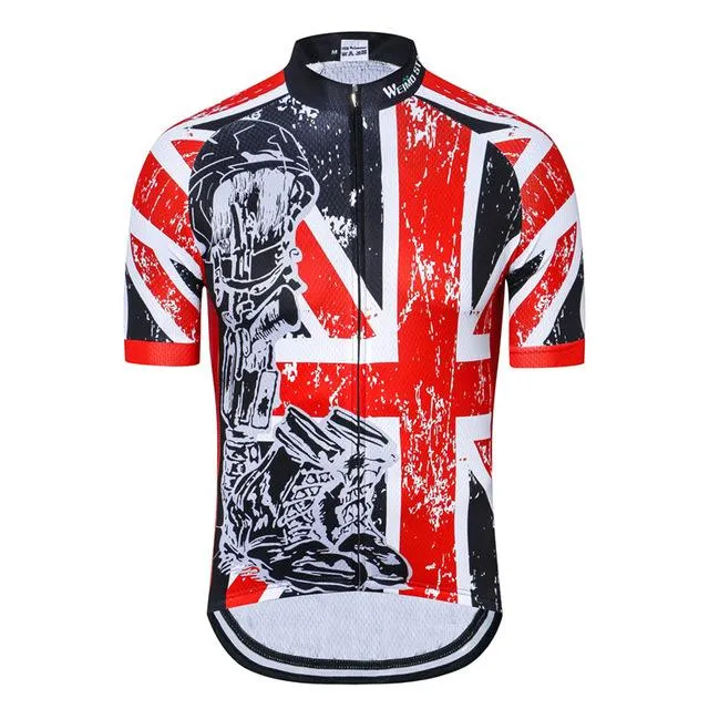 Weimostar USA Cycling Jersey mens mtb Jerseys road Bike bicycle shirts Short Sleeve Ropa Ciclismo maillot Racing tops UK Blue