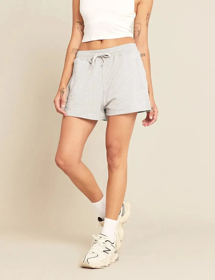 White Women's Lightweight Sweat Shorts